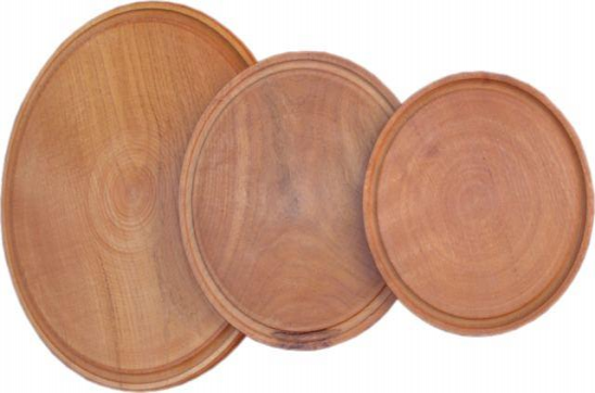 Plato de madera de  Ø 24 cm
