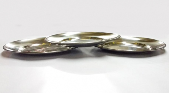 Plato playo de acero inoxidable Ø 22 C.