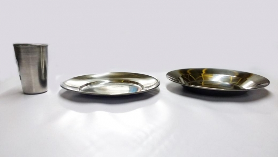 Plato hondo de acero inoxidable Ø 22 c.