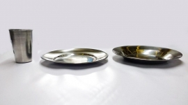 Plato hondo de acero inoxidable Ø 22 c.